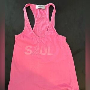 Soulcycle - pink breast cancer support tank - size s